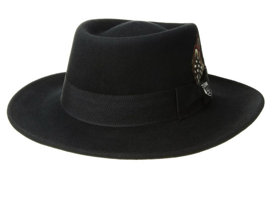 BSCI Audit Grosgrain Hatband Feather Australia Wool Felt Fedora Hat