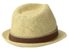 Straw Fedora Contrast Hatband Trim Straw Hat Made in China