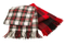 BSCI Audit Winter Warm Classic Red and Black Plaid Acrylic Woven Scarf