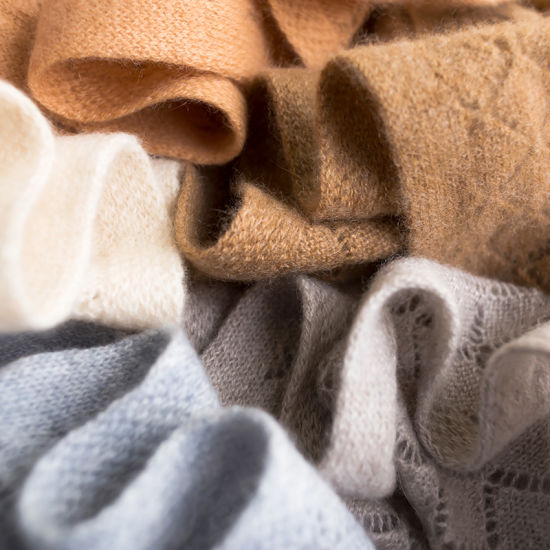 BSCI Audit Blank Sample Cashmere Knit Scarf Knit Cashmere Scarf