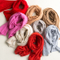 BSCI Audit Blank Sample Cashmere Knit Scarf Knit Cashmere Scarf