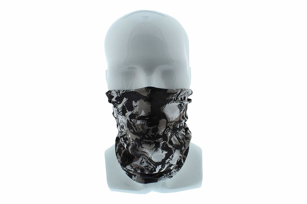 Custom Man Women Polyester Multifunctional Seamless Skull Tube Bandana
