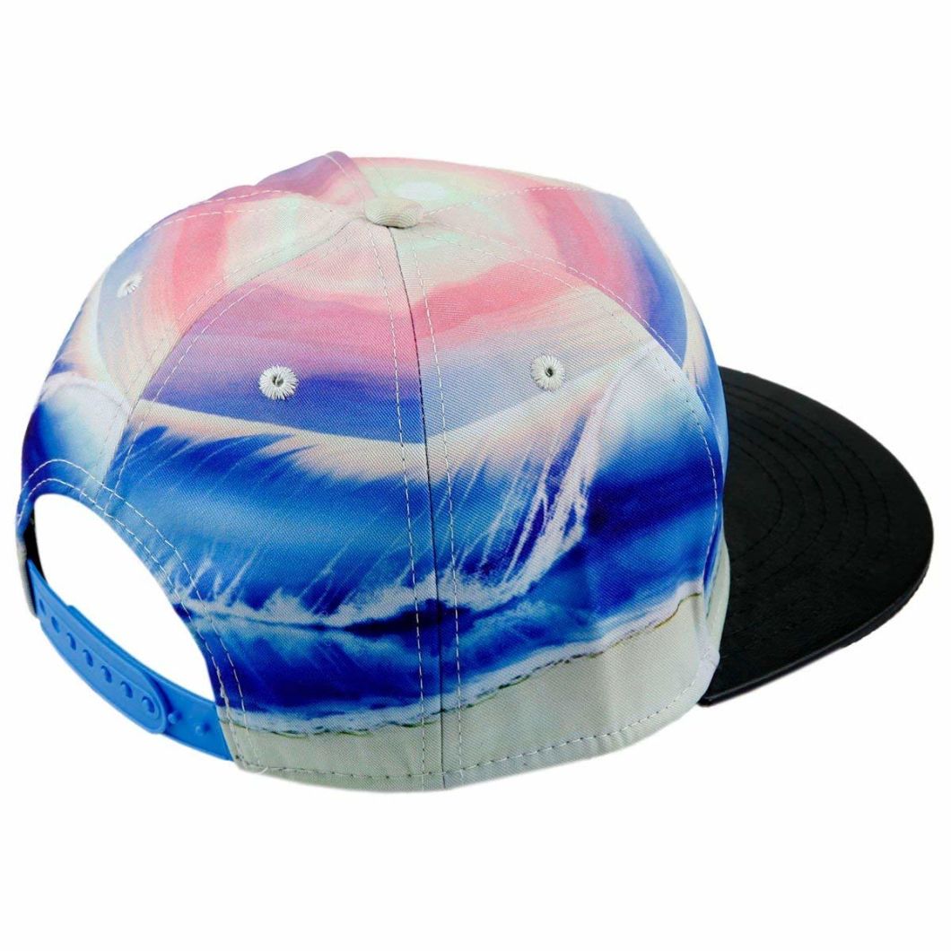Promotional Polyester Fashion Sublimation Snapback Hip Hop Printed Cap
