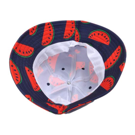 Summer Cute Print Bucket Hat with Short Brim Flat-Top Crown
