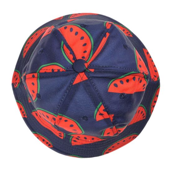 Summer Cute Print Bucket Hat with Short Brim Flat-Top Crown