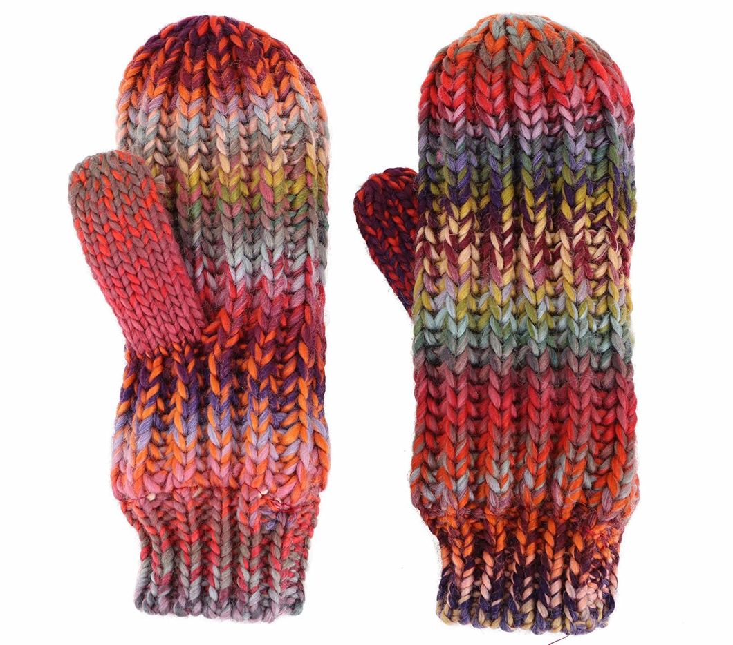 Women Soft Warm Thick Cable Knitted Winter Hat and Scarf