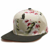 Custom Cotton Unisex Flat Brim Printed 7 Panel Snapback Hat