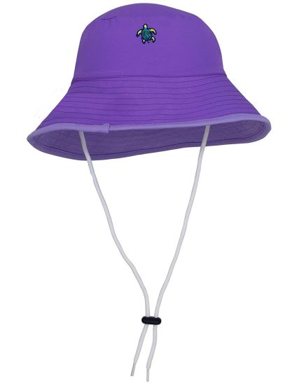 Custom Nylon Lightweight Wide Brim Sun Protection UV Reversible Kids Bucket Hat
