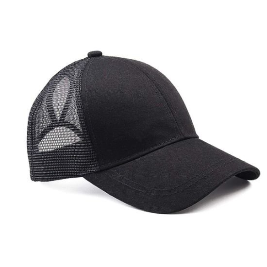Sedex Audit Unisex Adjustable Messy Buns Mesh Hat Trucker Baseball Cap Ponytail
