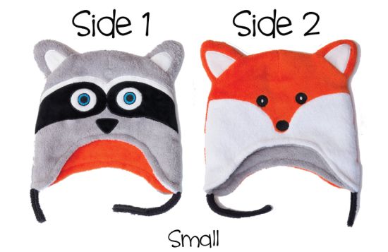 Soft Velvet Fleece Animal Raccoon Fox Beanie Baby Hat Winter