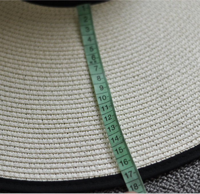 Sombrero White Lady Custom Paper Summer Wide Brim Beach Straw Hat