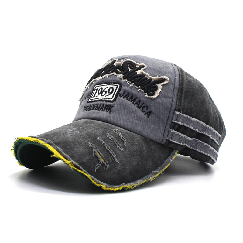 BSCI Audit Embroidered Adjustable Washed Cotton Distressed Dad Hat