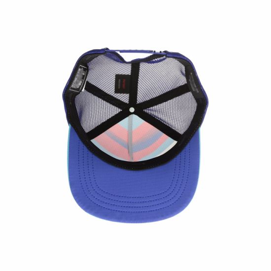 Lightweight Cotton Trucker Style 5-Panel Fat Bill Hat with Mesh