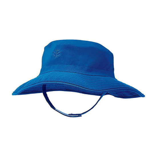 Embroidered Magic Tape Sun Protection Bucket Hat Without Brim