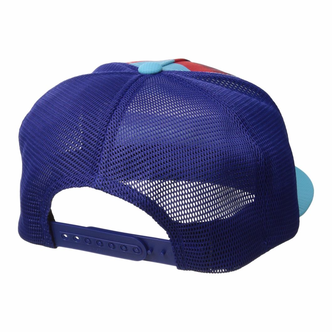 Lightweight Cotton Trucker Style 5-Panel Fat Bill Hat with Mesh