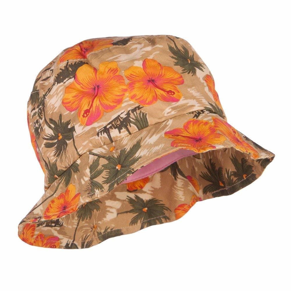 Sedex Audit Cotton Elastic Tie Summer Beach Hawaiian Print Hat