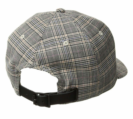 100% Cotton Traditional 6 Panel Flap Bill Adjustable Cap Men Baseball