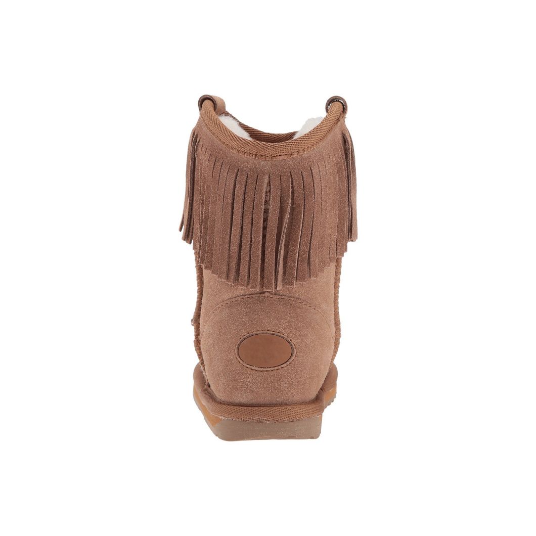 Sedex Audit Double Layer Tassels Fashionable Cow Suede with Lining Natural Wool Winter Snow Boots