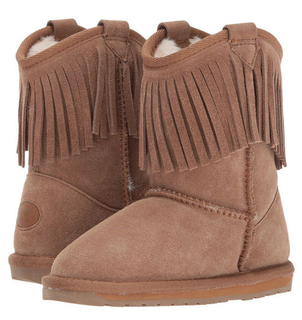 Sedex Audit Double Layer Tassels Fashionable Cow Suede with Lining Natural Wool Winter Snow Boots