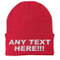100% Acrylic Personalized Beanie Embroidered Skull Custom Knit Hat