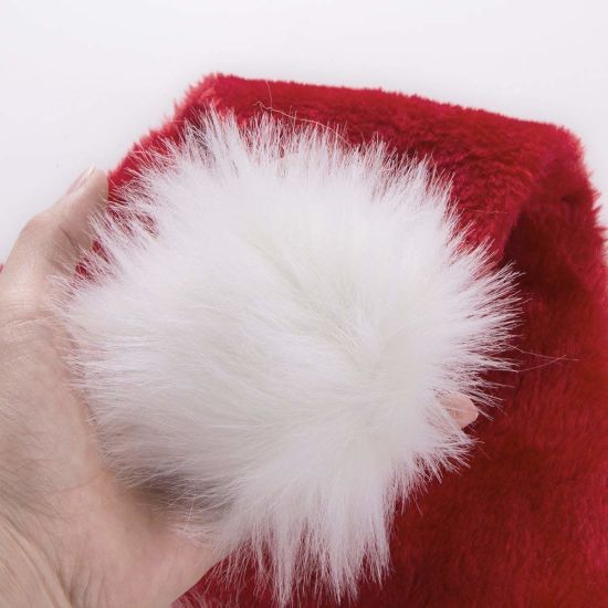 Custom Unisex Winter Beanie Red Soft Christmas Hat Santa Claus