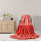 Breathable Polyester Flannel Fleece Cozy Plush Fuzzy Throw Coral Blanket