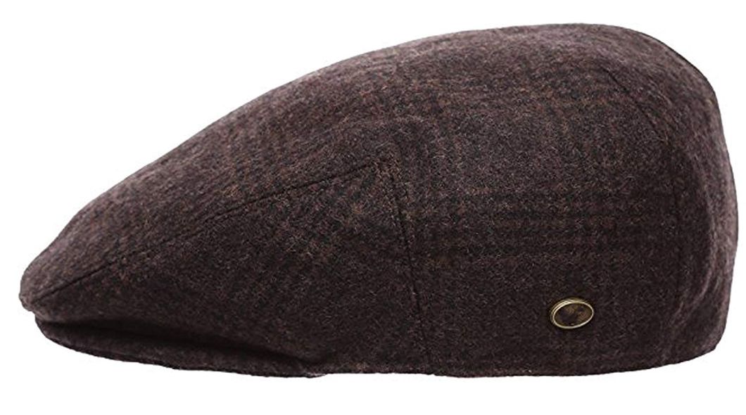 BSCI Audit Custom Wool Blend Snap Brim Classic IVY Newsboy Fitted Cap Men