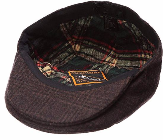 BSCI Audit Custom Wool Blend Snap Brim Classic IVY Newsboy Fitted Cap Men