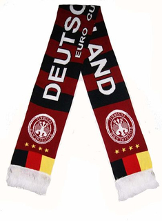 100% Polyester Soccer Football Fan Cheering Knitted Fan Scarf Custom
