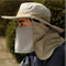 Nylon Sun Protection Summer Outdoor Fishing Hat with Neck Flap
