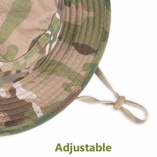 Breathable Quick Dry Fishing Bucket Camouflage Hunting Hat with Wide Brim