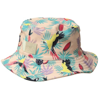 Vibrant Style Bucket Child Hat with Customized Logo Adorns Front