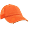 100% Cotton Short Bill Washed Distressed Truck Hat with Mesh