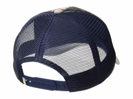 100% Polyester Adjustable Mesh Printed Trucker Cap 5 Panel with Your Own Embroidered Logo