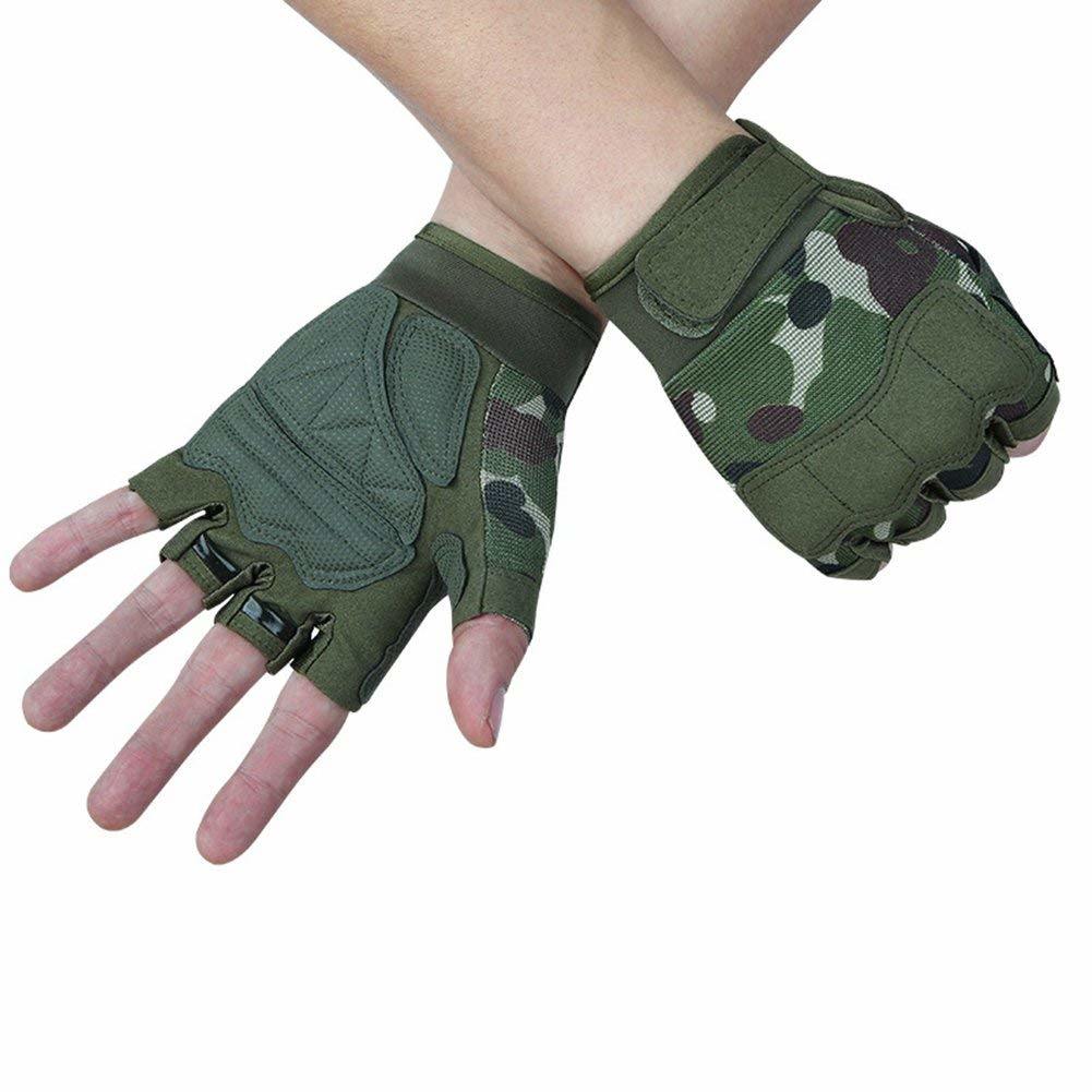 BSCI Audit Riding Outdoor Sports Non-Slip Fingerless Army Gloves