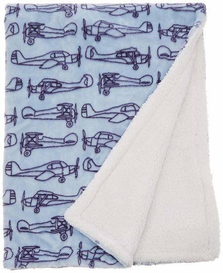 Printed 100% Polyester Double-Layer Baby Plush Double Fleece Blanket