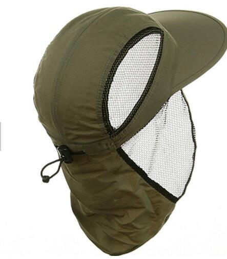 100% Polyester Sun Protection Mesh Outdoor Taslon Neck Shade Flap Hat Cap