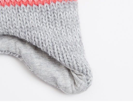 Acrylic Beanie Knitted Bear Kid Baby Animal Hat with Earflap