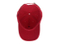 Sedex Audit Adjustable 6 Panel Curved Bill Red Cap with Your Embroidered Logo at Front Back