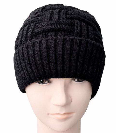Unisex Acrylic Warm Soft Slouchy Skull Winter Hat Knitted Beanie