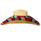 Cowboy Multi-Color Mexico Straw Mini Sombrero Hat with Wide Brim
