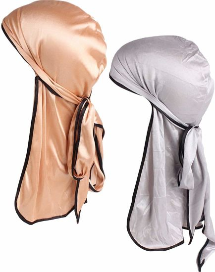 Wholesale Custom Polyester Unisex Beanie Bandana Muslim Silk Wave Cap