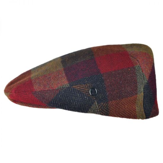 Breathable Wool Squares Donegal Tweed Wool IVY Cap with Eyelets