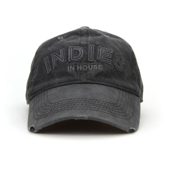 BSCI Audit Unstructured Embroidered Stone Washed Cotton Twill Baseball Cap