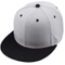 100% Polyester Unisex Adjustable Flat Bill Trucker Plain Snapback Cap