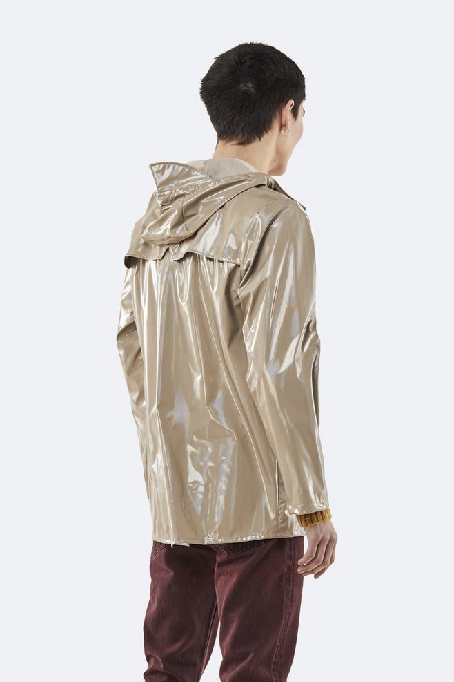 Casual Unisex Fit Holographic Jacket Fabric Column Pressure 4000 mm Raincoat