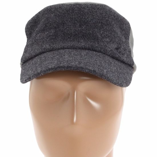 BSCI Audit Wholesale Custom Winter Blank Classic Army Gray Wool Cap