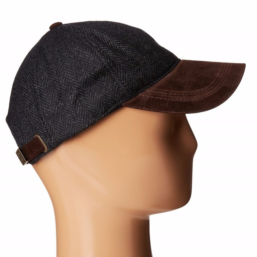 BSCI Audit Custom Adjustable Suede Brim Wool Blend High Quality Cap