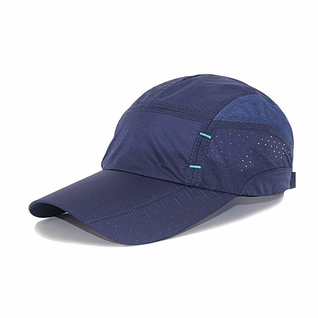 100% Polyester Adjustable Quick-Dry Running Camping Sport Cap Men