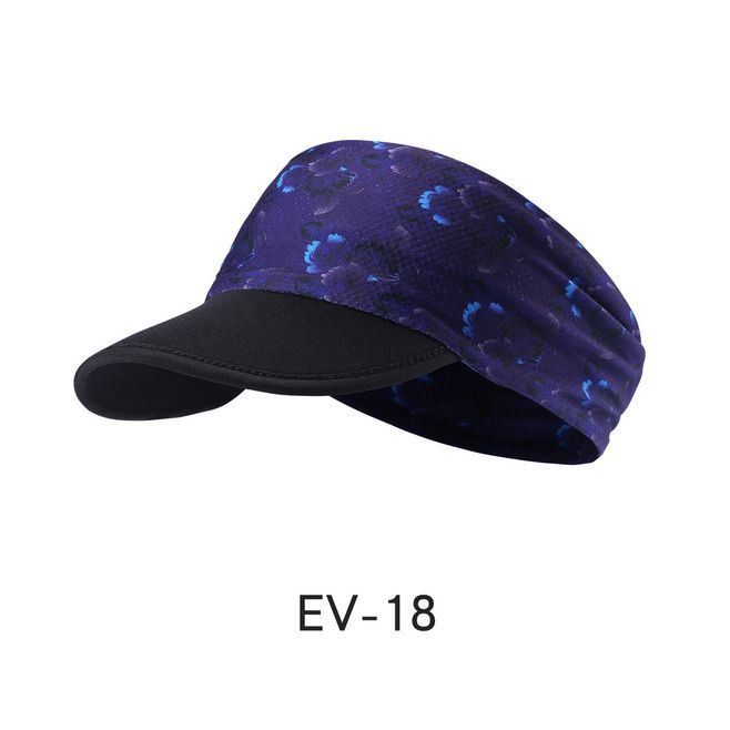 Summer Foldable Sun Protect Soft Visor Cap Without Crown for Running Riding Outdoor Sports